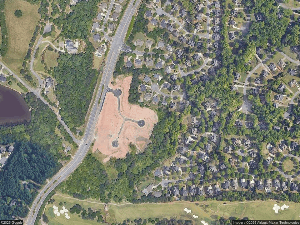 Aerial view of the Spring Creek development site in Suwanee